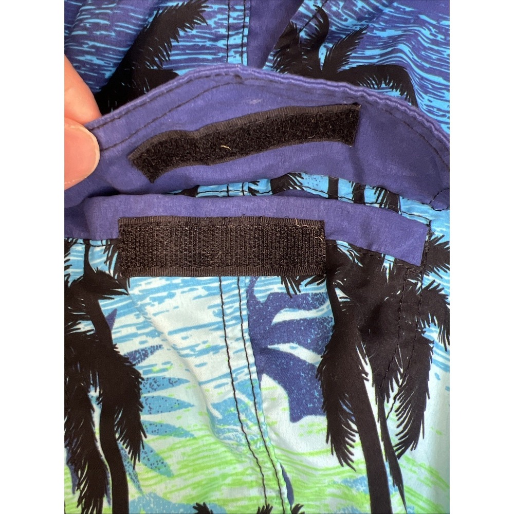 RS Surf Tropical Palm Tree Men's Large Board Shorts Tropical Swim Trunks (READ) - Picture 8 of 13